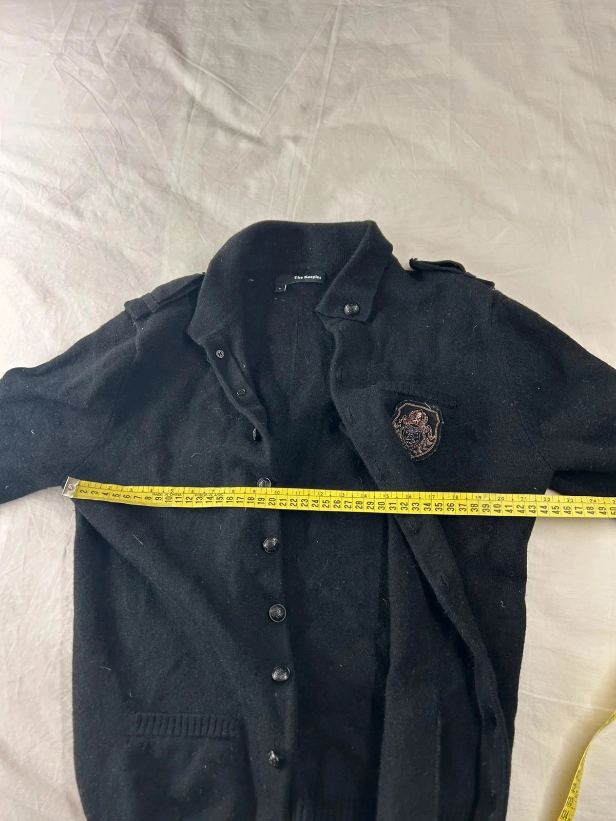 Jersey blazer cardigan negro The Kooples estilo vintage retro y2k – photo 10